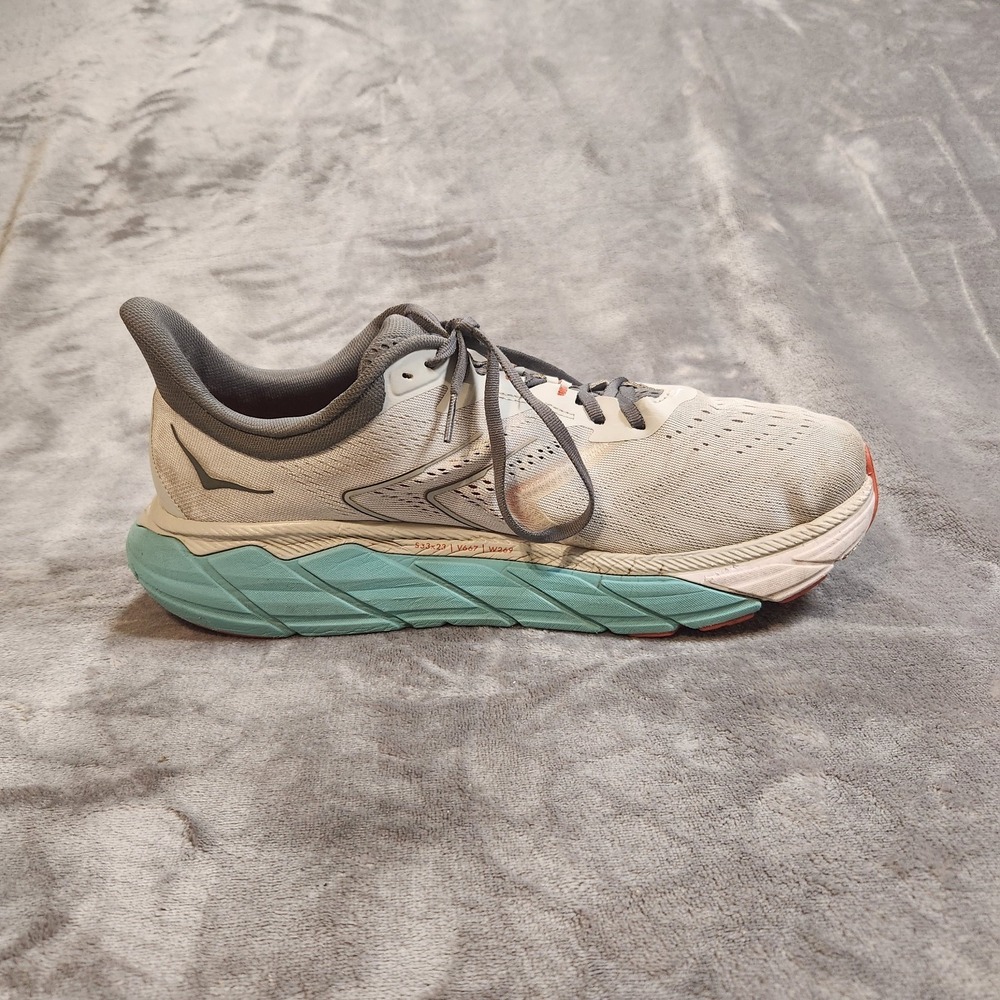 Hoka One One Shoes Mens 12 Gray Blue Arahi 5 Sneakers 1115010 HMAQ